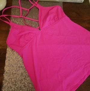Athleta cross strappy tankini top